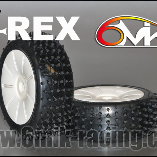 6MIK - T-REX Green tyres on White / Ultra