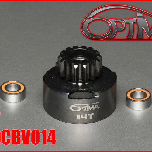6MIK - OPTIMA 14T Vented Clutch Bell + 2 pcs 5x10 Bearing