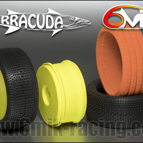 6MIK - BARRACUDA Green tyres + Inserts + Yellow rims
