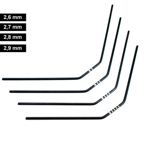 Ultimate Racing - REAR ANTI-ROLL BAR SET FOR MUGEN, ASSOCIATED, XRAY (4pcs)