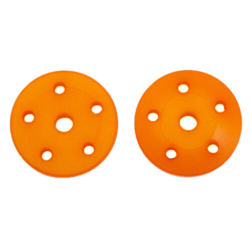Ultimate Racing - 16mm Conical Shock Pistons ORANGE (5x1.6mm) (2pcs)